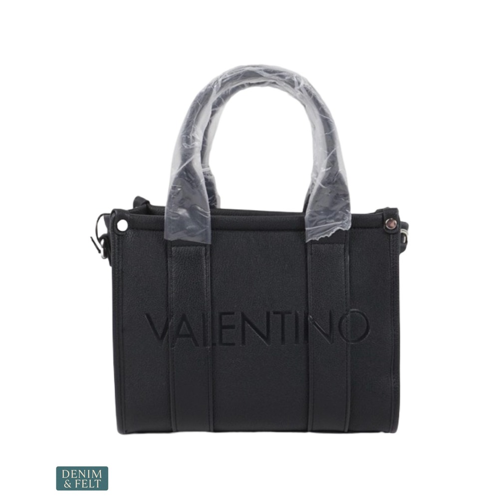 NEW Mario Valentino Syria Black Mini Tote Crossbody Quiet Luxury Satchel Bag - Picture 2 of 15